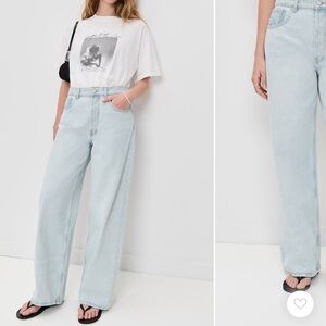 Anine Bing Manon Light Blue wide leg